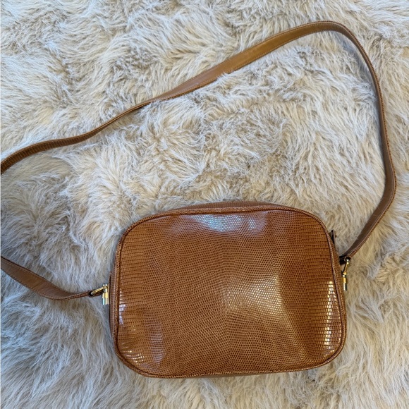 Vintage GUCCI Tan Lizard Bag - Picture 6 of 12